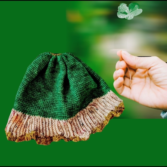 Handcrafted crochet soft beanie hat washable wool - Picture 8 of 15